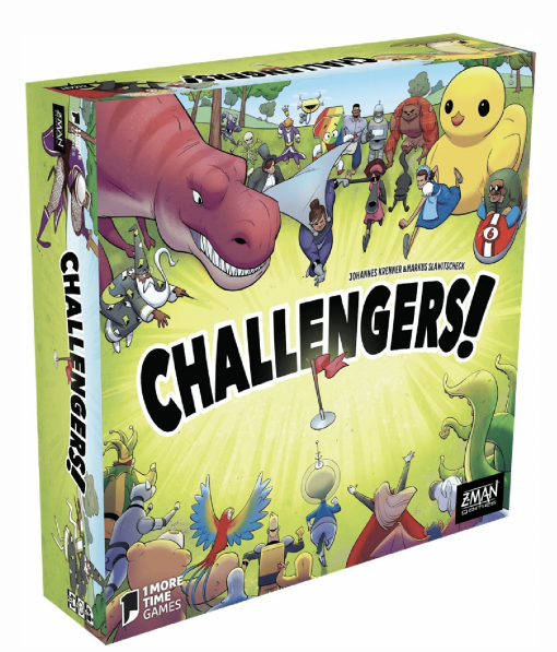 Assemblez votre équipe de rêve avec le jeu de société Challengers ! Ce jeu interactif est accessible à partir de 8 ans. Jouez seul ou en famille !